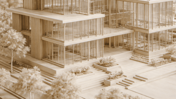 makieta architektoniczna z balsy